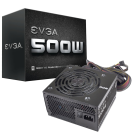 EVGA 500 W1 80+, 500W 3 Year Warranty Power Supply
